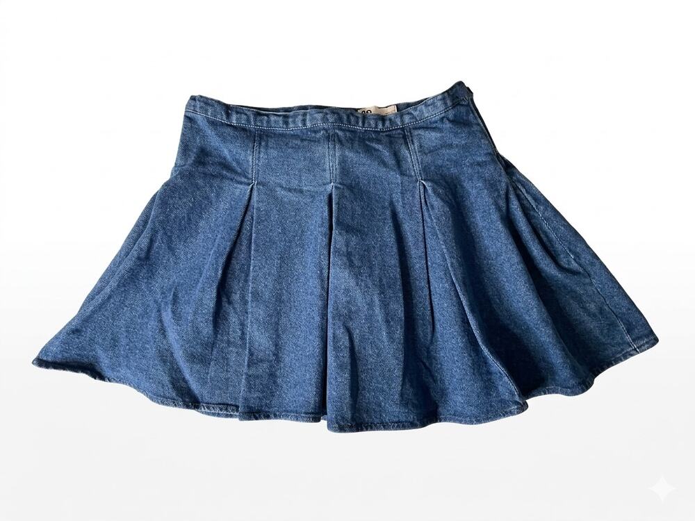 Denim Pleated Mini Anime Schoolgirl Skirt Juniors 11 / Women’s M (29") - EUC